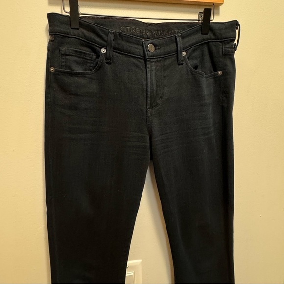 Citizens of Humanity Black Elson Medium Rise Straight Leg Size 29 - Picture 3 of 12